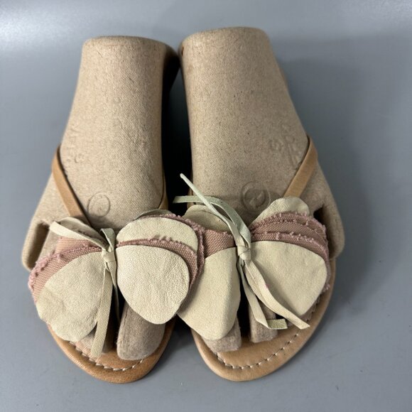 J Crew Made in Italy Suede/Leather Flip-flop Sandals, Size 5 - Picture 4 of 14